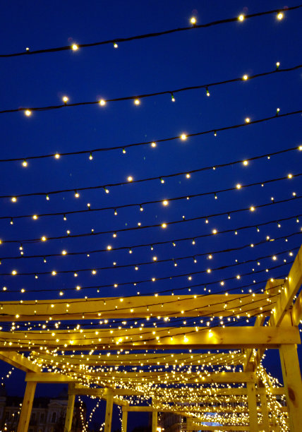 节日灯。圣诞装饰品。图片下载