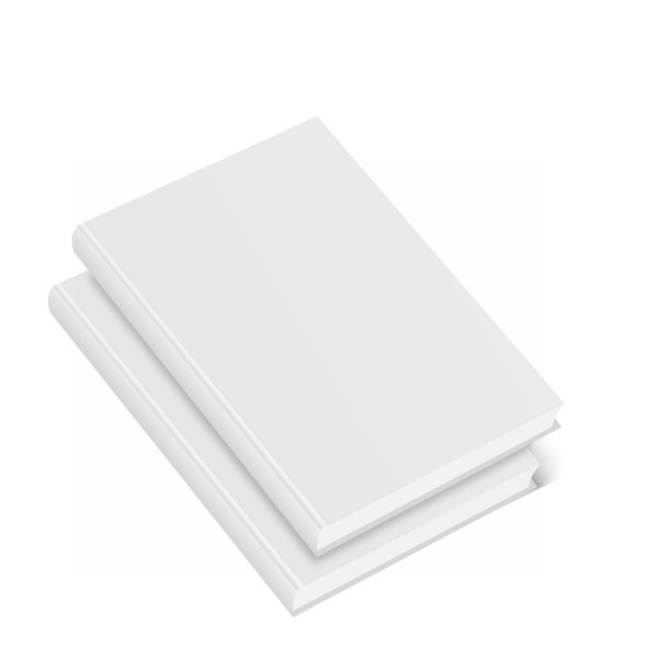 封闭的书,封面。封面设计的模型。高细节。在白色背景上隔离图片下载