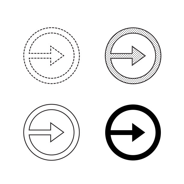 矢量箭头图标插图图片下载