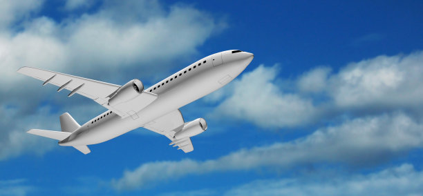 飞机飞的天空图片下载