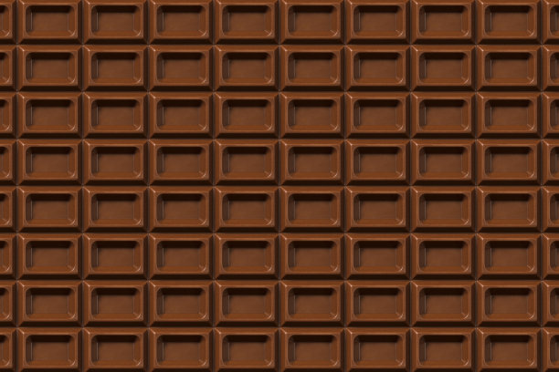 巧克力棒背景，高角度视图图片下载
