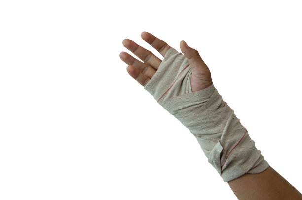 纱布包裹的手腕图片下载