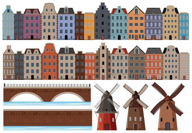 一套荷兰建筑图片下载