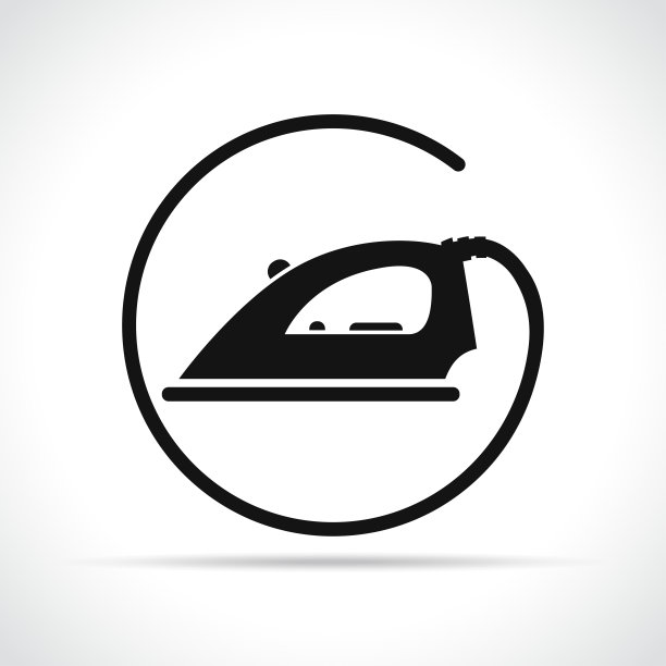 白色背景上的铁图标图片下载