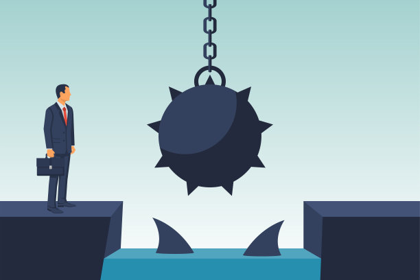 商人障碍的概念图片下载