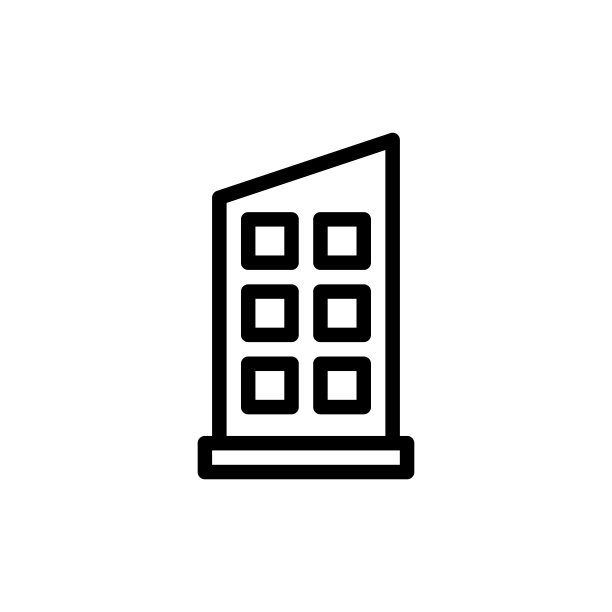 建筑图标矢量插图图片下载