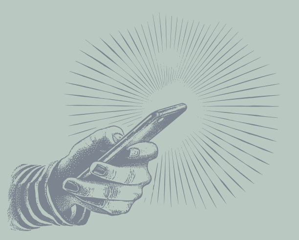 近距离的手握智能手机图片下载