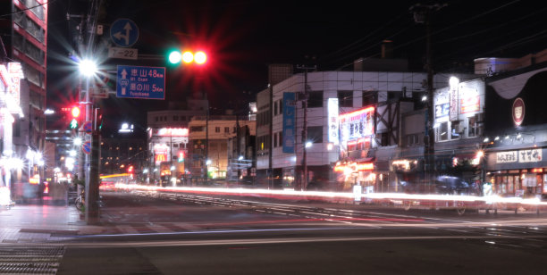 函馆的路灯图片下载