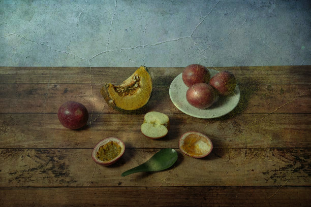 水果静物画图片下载