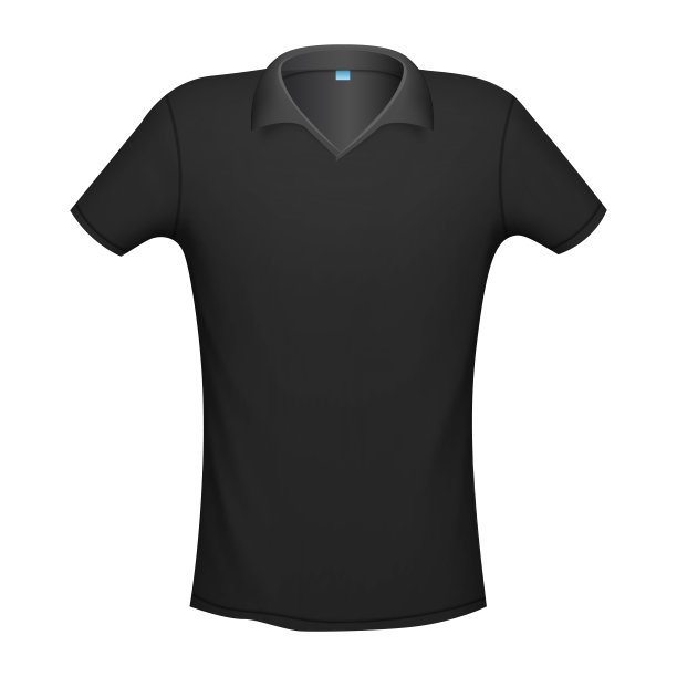 马球黑色模型，矢量插图图片下载