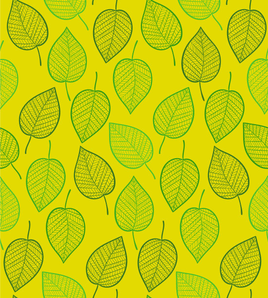 叶无缝的背景图片下载