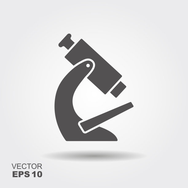 简易平面图标显微镜图片下载