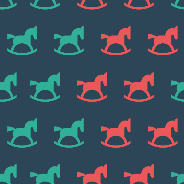 玩具马图案图片下载