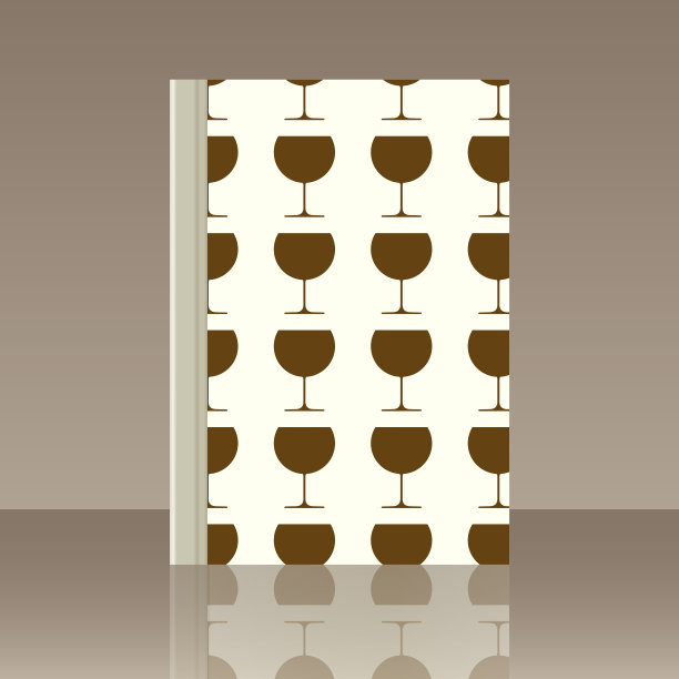 葡萄酒杯和书。物体的真实形象图片下载