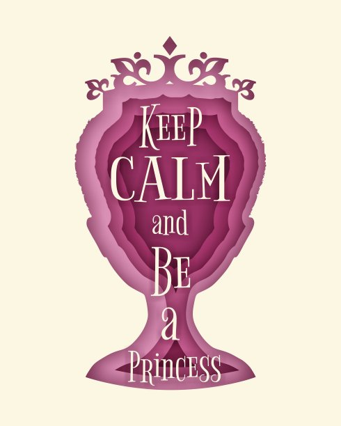 复古女王剪影。励志名言图片下载