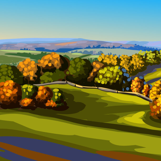 美丽的秋天的风景图片下载