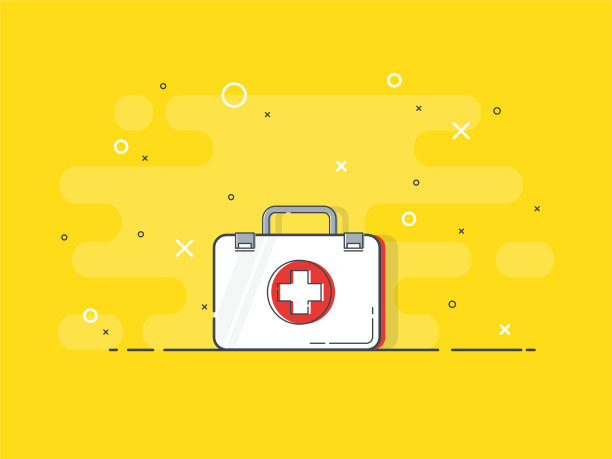 急救箱医疗。健康、帮助和医疗诊断概念。图片下载