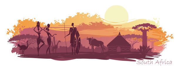 背景与风景的南非图片下载