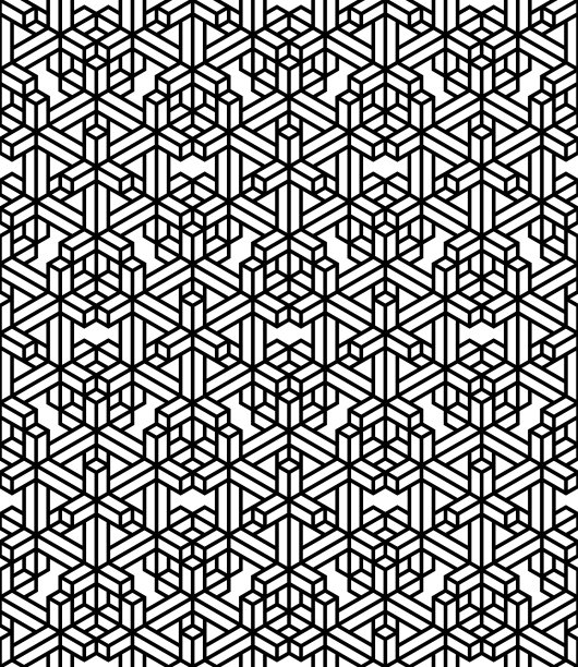 等距立方体无缝模式图片下载