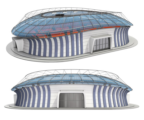 是体育场建筑的总览图片下载