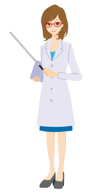 女性的实验室外套。图片下载