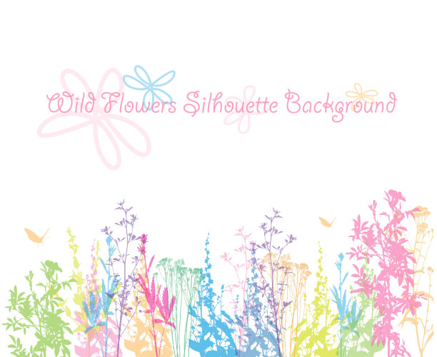 野花春天彩笔图片下载