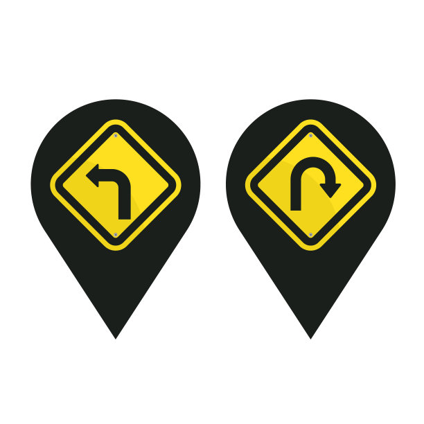 道路标志图标图片下载