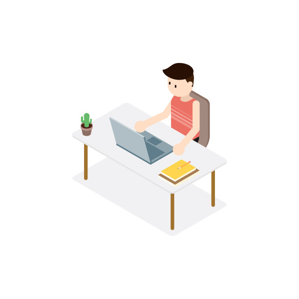 年轻的自由职业者在家用笔记本电脑工作图片下载