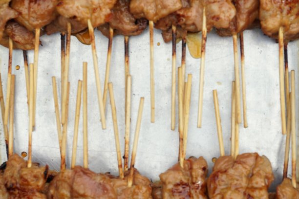 模糊烧烤烧烤猪肉图片下载