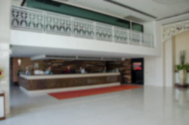 模糊的酒店大堂图片下载