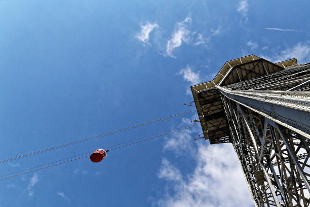 巴塞罗那港缆车到蒙尤伊克图片下载