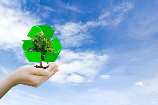 回收垃圾，保护环境和树木。图片下载