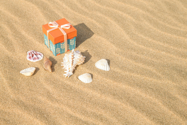 Ea贝壳和礼盒图片下载