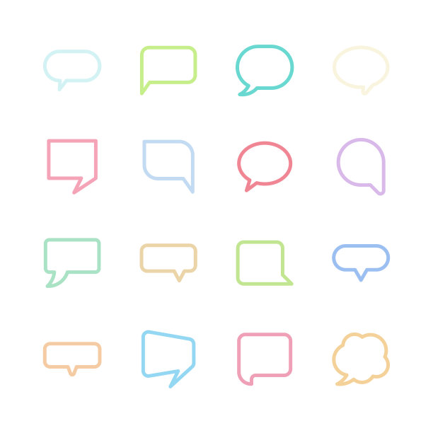 气泡图标图片下载