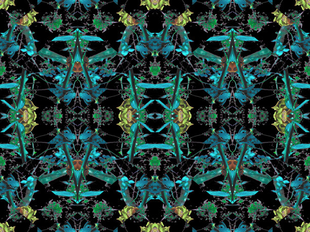 现代花卉无缝图案图片下载