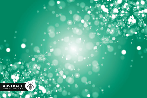 绿色背景散景图片下载