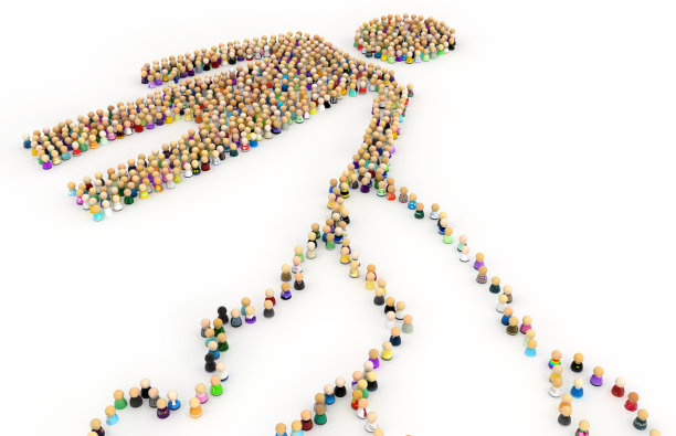 卡通人群图，外展图片下载