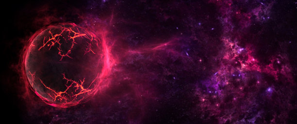 行星和星系，科幻小说的壁纸图片下载