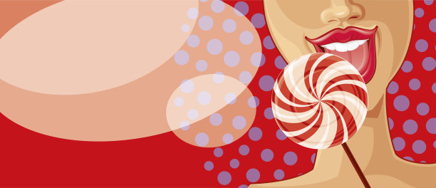 棒棒糖的女孩图片下载