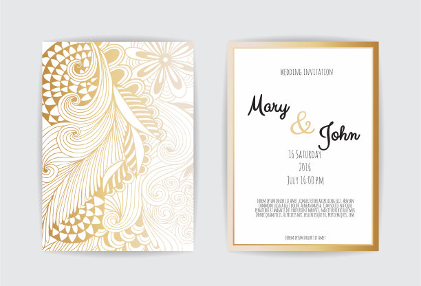 黑色背景上的金色复古贺卡图片下载