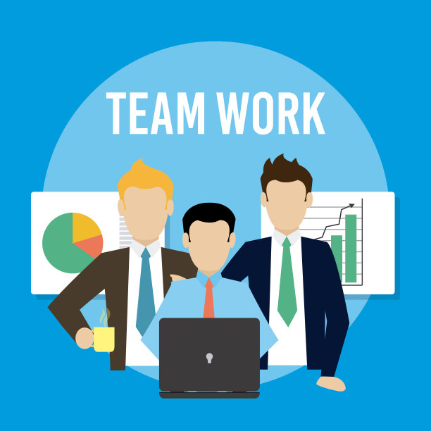 企业团队合作的概念图片下载