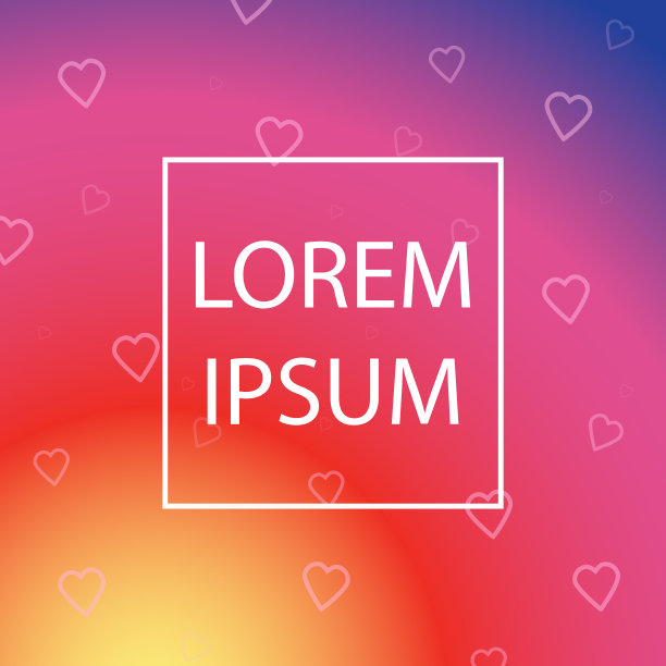 矢量插图。渐变彩色背景在新的社会风格。抽象的模板。社交媒体图片下载