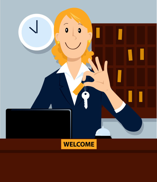 酒店接待图片下载