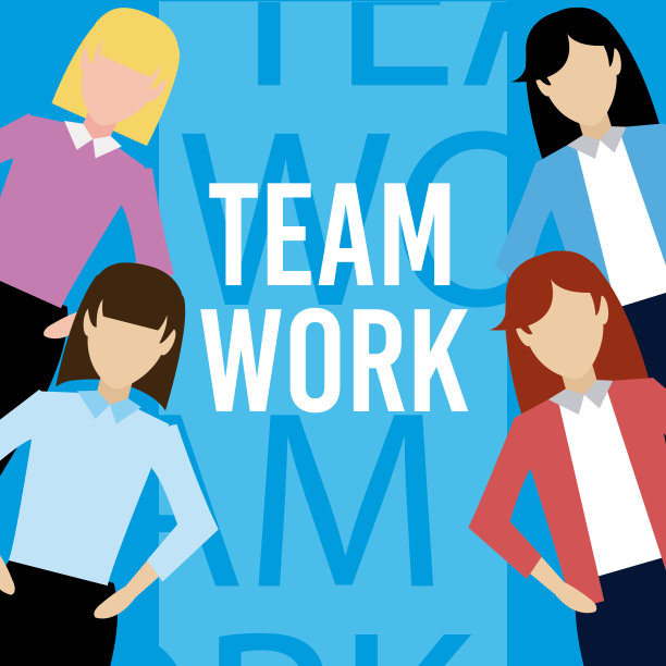 女子团队卡通图片下载