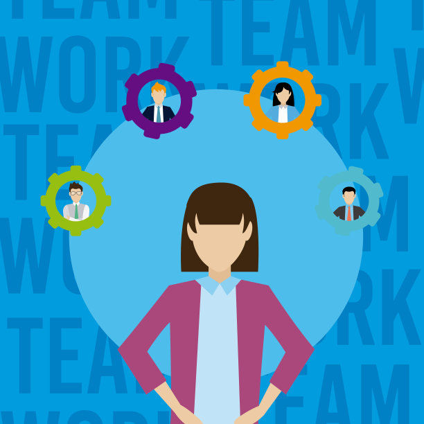 企业团队合作的概念图片下载