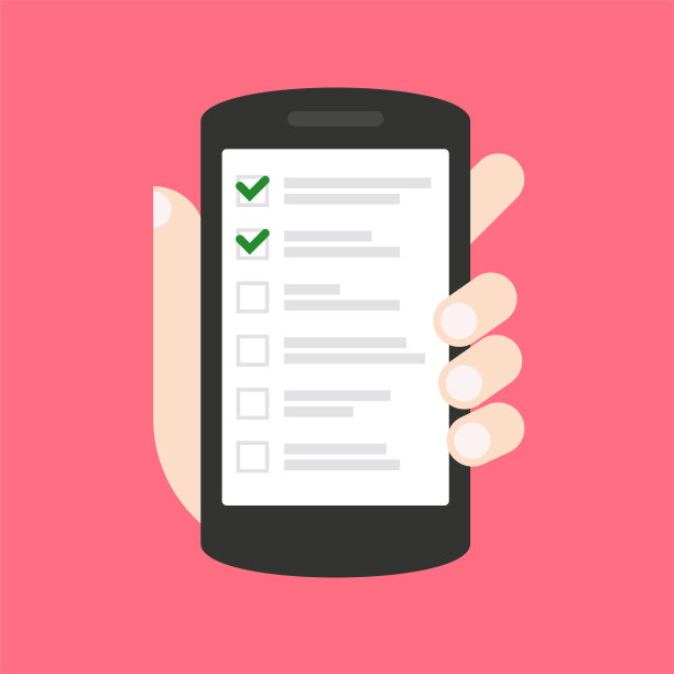 智能手机屏幕上的待办事项列表图片下载