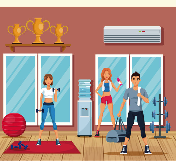 健身房里的人图片下载