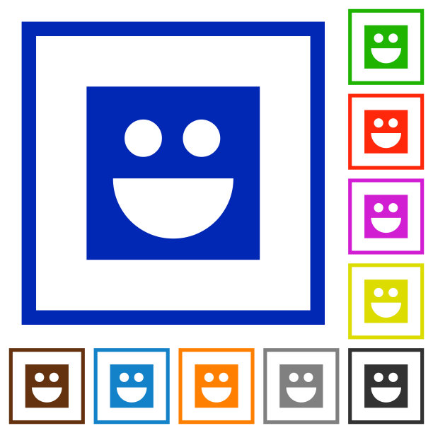 Smiley平面框图标图片下载