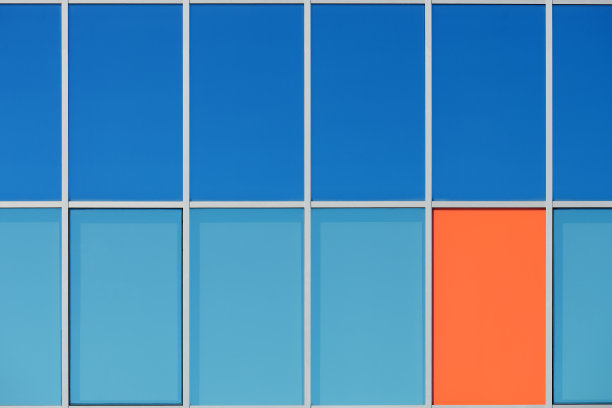 现代建筑的窗户特写图片下载