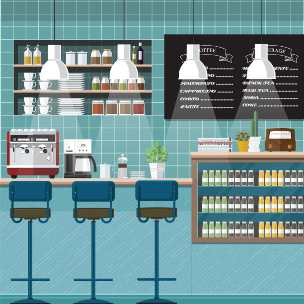 古董咖啡吧图片下载